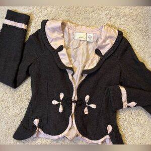Vintage Anthropologie Guinevere Merino Wool and Silk Jacket